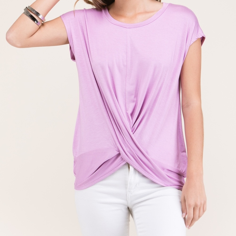 Lavender twist top